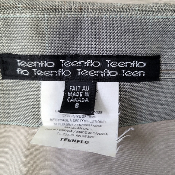 Knee Length Pencil Skirt, Tweed Plaid, Lined & Tailored - Picture 7 of 7